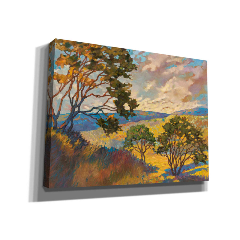 «Wide horizon 1» par Graham Reynolds, art mural sur toile, H 12 po x l 16 po x P 0,75 po