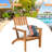 Garberville Acacia Outdoor Adirondack Chair-1810749690