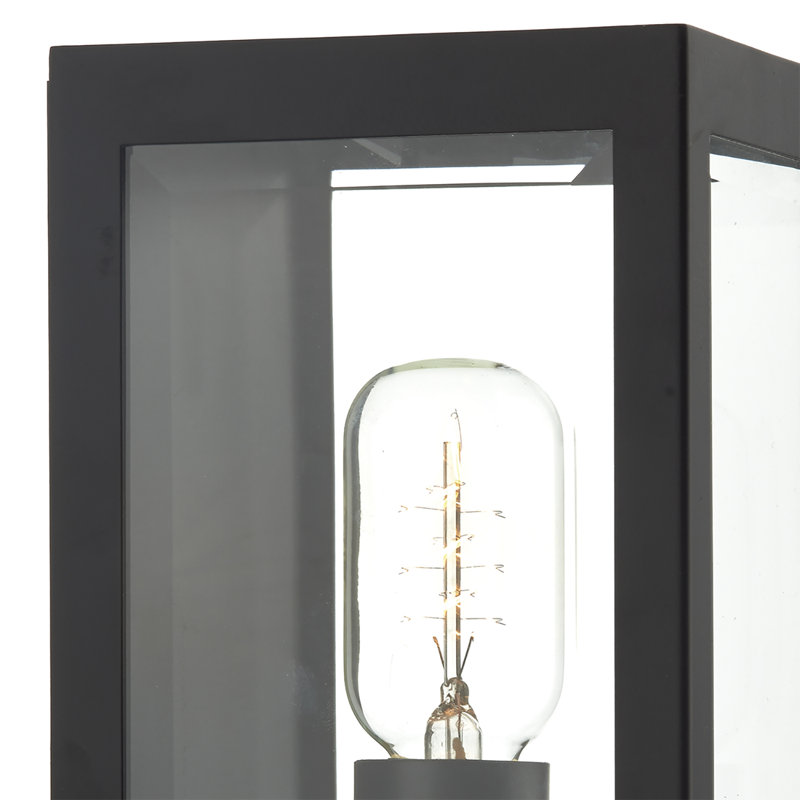 Jezebel 25cm H Outdoor Wall Lantern, Black