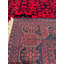 Tapis en laine et coton rouge noué à la main Original