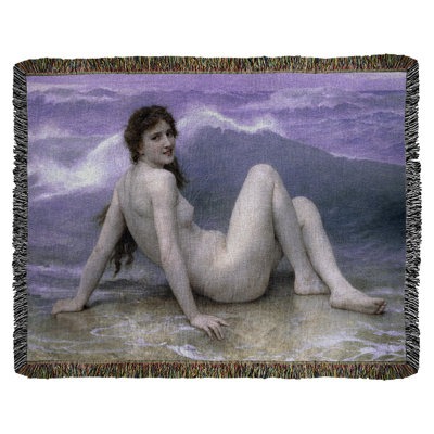 Jeté en coton adolphe bouguereau the wave