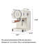 Semi-Automatic Espresso & Americano Coffee Machine with Milk Frother