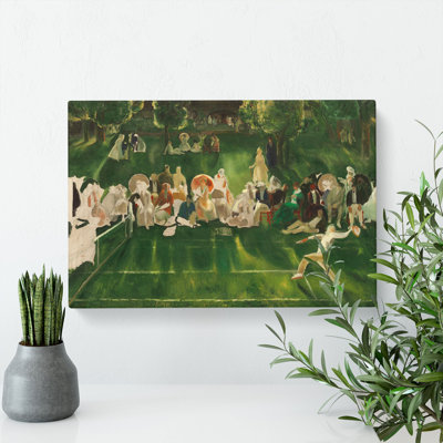 Tennis At Newport Vol.2 by George Bellows - Wrapped Canvas