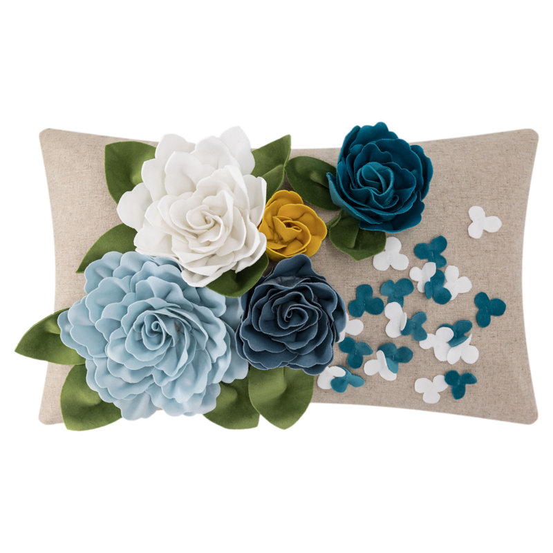 Housse de coussin décoratif, Bleu / bleu sarcelle