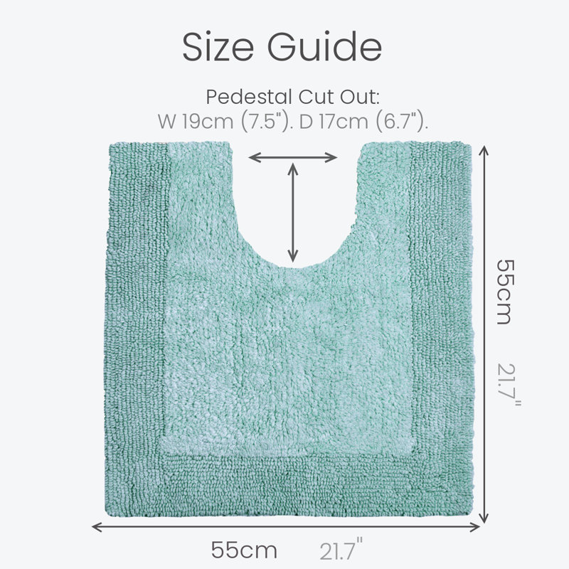 Fredrico Reversible Pedestal Mat, Duckegg