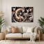 Chats Sphynx gris, art mural en métal-462498753