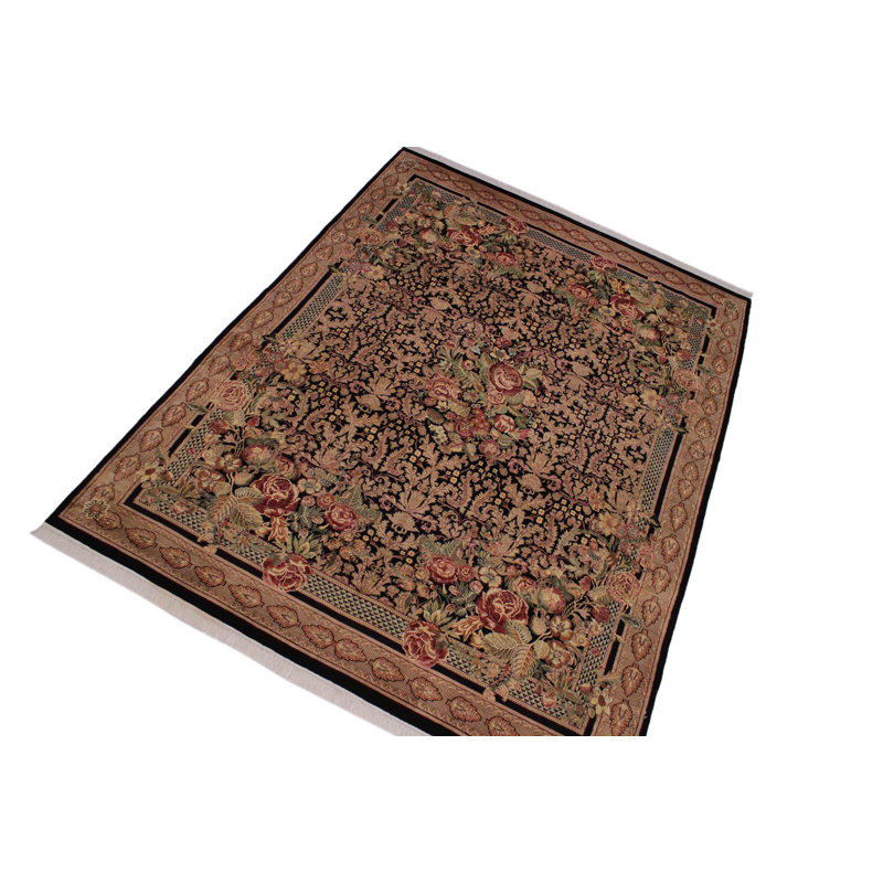 Tapis intérieur en laine 8 pi 1 po x 10 pi 10 po one-of-kind-noué la brown Parrett