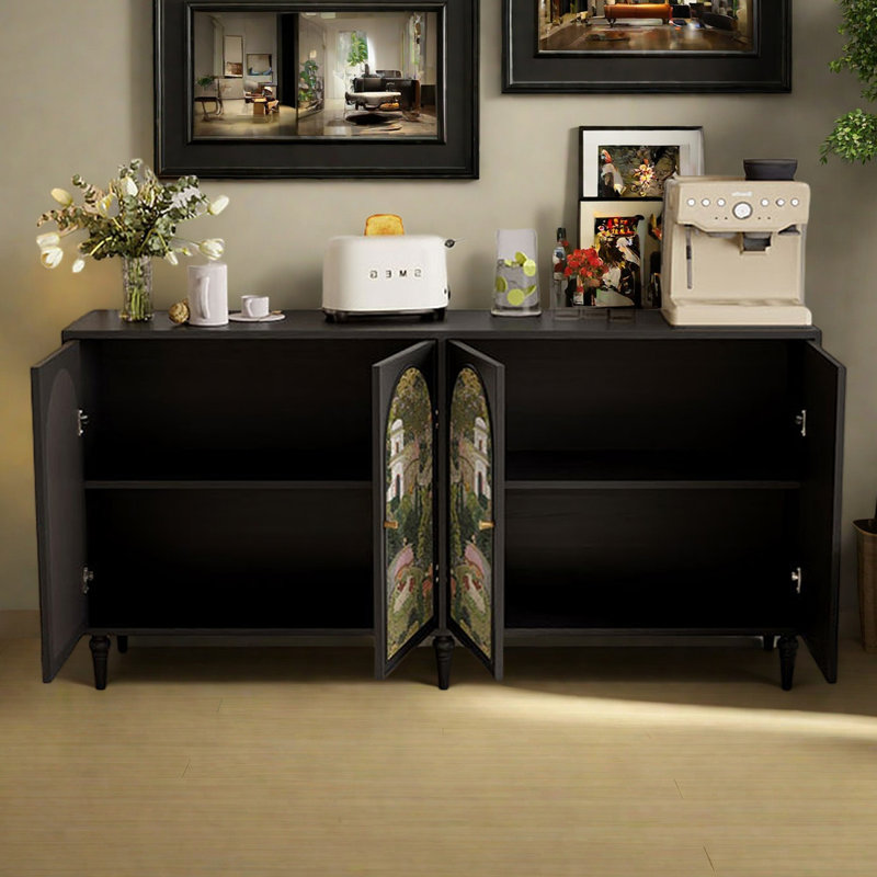 Buffet moderne et multifonctionnel, Noir