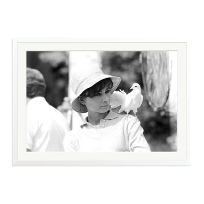 Audrey Hepburn with a Dove