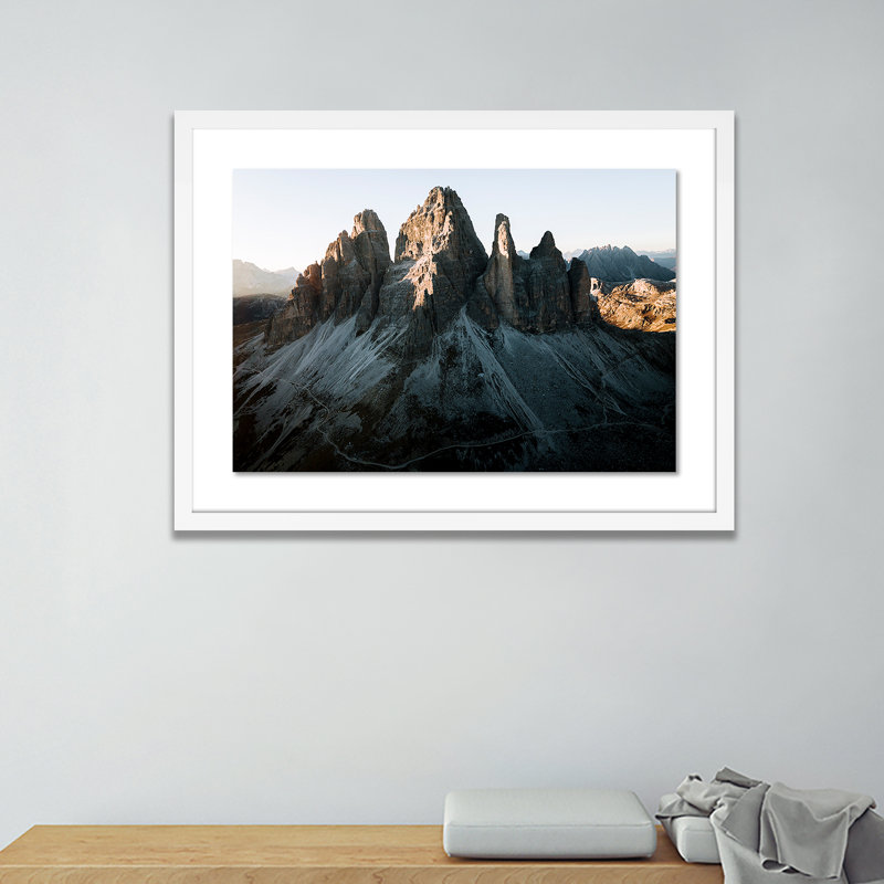 Dusk Crown 1 Print by Michael Schauer, White, 18" H x 24" W x 1.5" D