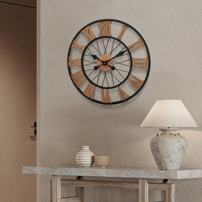 Lucene Metal Wall Clock