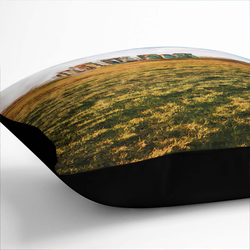 Square Throw Cushion, Black, 40cm H x 40cm W x 15cm D