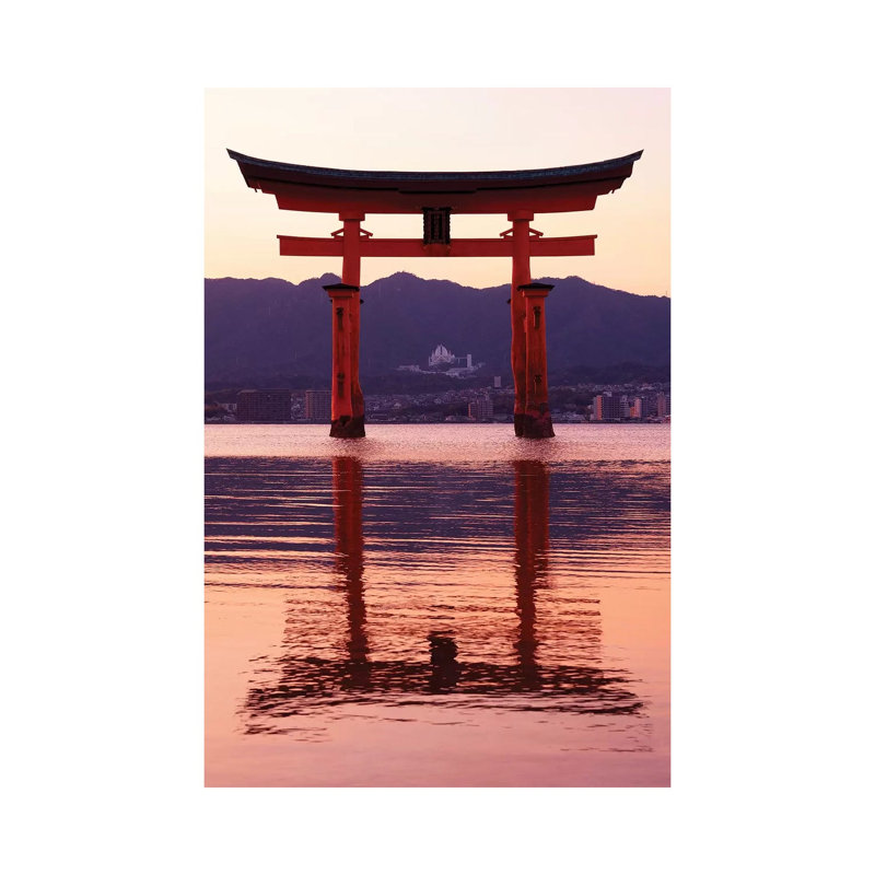 Sunset Of Torii Gate In Miyajima II by Philippe Hugonnard - Wrapped Canvas Gallery-Wrapped Canvas Giclée