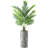 Artificial Tree In Planter, Fake Areca Tropical Palm Silk Tree Home Decoration (Plant Pot Plus Tree)-505245986-521802713