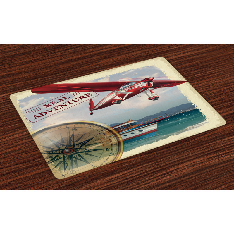 Tapia Saying Coastline Plane Placemat
