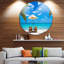 Reproduction de photo de plage, reproduction de photo sur la côte de l'océan turquoise - Plage turquoise avec chaises-631176991-631176978