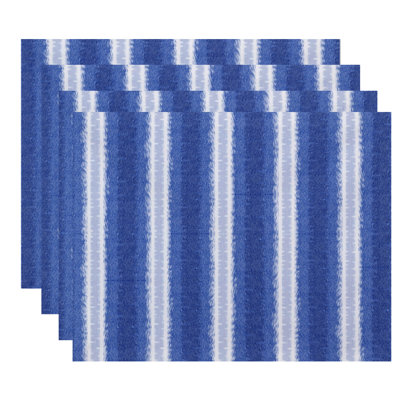 Hatch Polyester Striped Rectangle Placemat