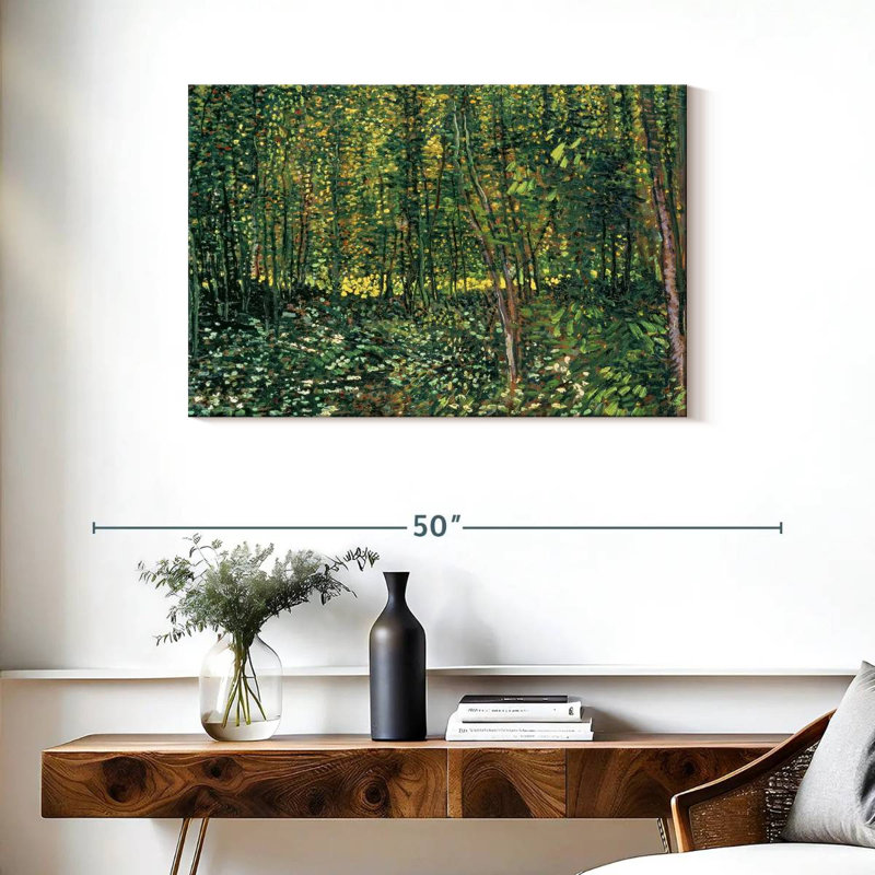 Alvord, arbres et sous-bois, H 24 po x l 36 po