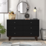 Commode double 6 tiroirs l 47 po Hasler