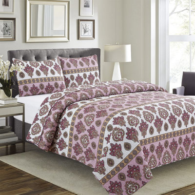 Polyester Percale Geometric Shapes Quilt