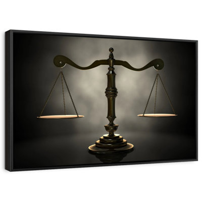 «Gold Scales Of Justice Wall Art»