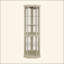 Vitrine de coin lumineuse - Vitrine élégante en verre pour le rangement du salon et du bar - Parfait pour les collections antiques et le vin - Comprend un éclairage intégré-664985549