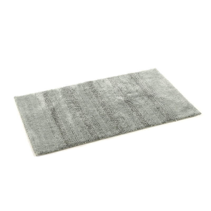 Nylon Bathroom Mat with Non-Slip Appliance Niala, Tapis de couloir 1 pi 10 po x 5 pi, Gris platine