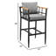 Tabouret de bar 26 po en teck avec coussin Florentine-66603318