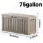 Coffre de terrasse verrouillable 75 gallons-124874863