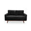 Causeuse à accoudoirs carrés 58 po Chenille-87700129