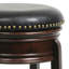 Tabouret de comptoir pivotant 24 po Sabi, bois massif, similicuir-69426696-69426698-69426700