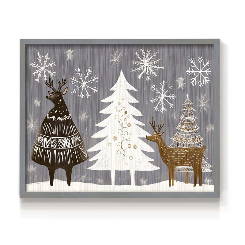 Chirstmas Art-CXXIII -Framed Print - Restickable