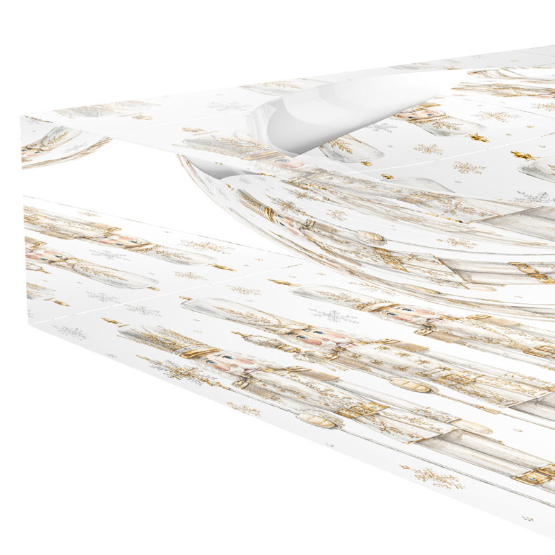 Acrylic Decorative Tray, Gold, 8"W x 8"D