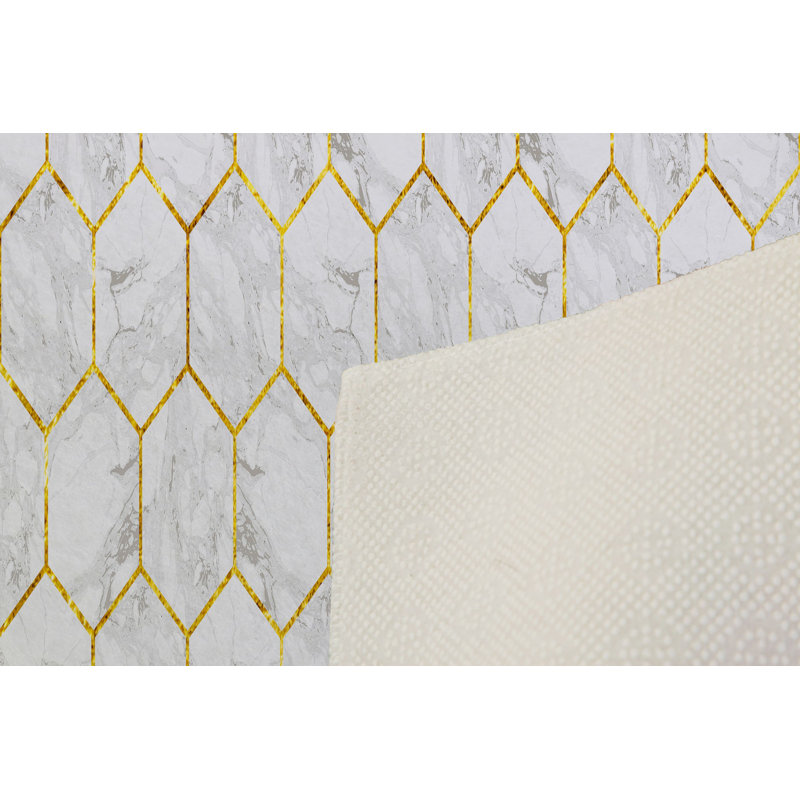 Premium Woven Carpet, 5.2 x 7.5 ft, 100% Polyester, Antibacterial, Non-Slip Underside, 0.3 in Pile Height | Machine Washable, 3D Digital Print | Perfect for Living Room, Bedroom & Office Décor