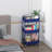 Plastic Rolling Utility Cart with-110898294