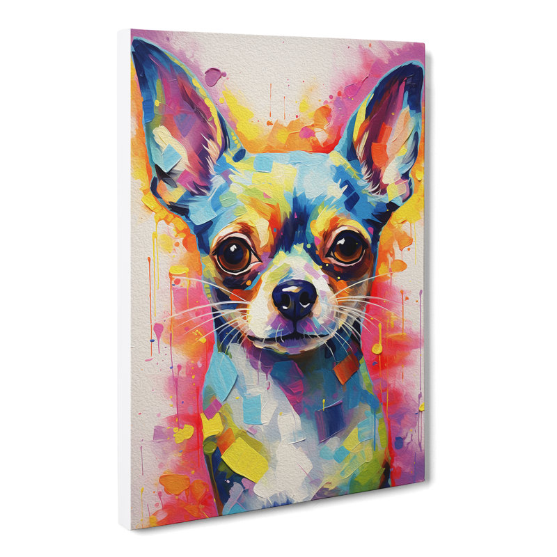 Chihuahua Abstract No.2 - No Frame Print, 76cm H x 50cm W x 3cm D