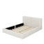 Grand lit tapissier au sol en velours-2121701334