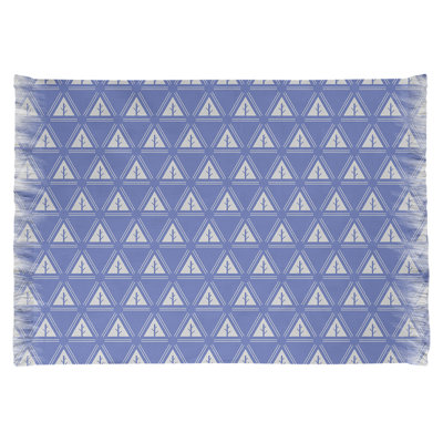 Tapis minimaliste d’arbre bleu minimaliste
