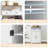 Farmhouse Shoe Storage Cabinet with Doors & Drawers, Narrow Entryway Shoe Organizer with Shelves