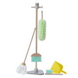 Teamson Kids Little Helper 6-pc. Pretend Play Household Cleaning Supply Set with Organizing Stand