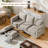 76.4'' Upholstered Sofa Chaise-1238032178