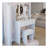 17" Round LED Mirror Vanity Table + Soft Cushion Stool Suit, Large Mirror, Touch Switch, 3 Colors, Adjustable Brightness, Large Desktop, Multi-Layer High Capacity Storage, Suitable For Small Space-510736843