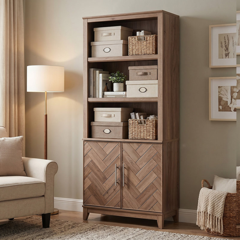 Bibliothèque Hawthorne 71,9 "avec armoire de rangement