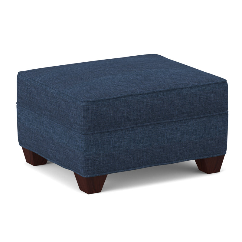 Repose-pieds rectangulaire large de 26 po Phillips, Empire acajou, Archétype amiral