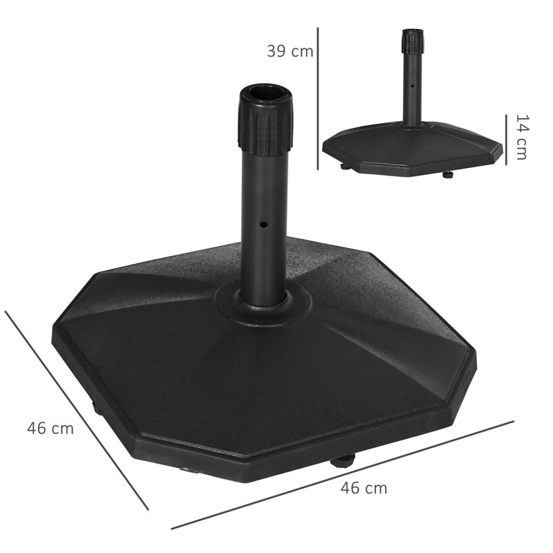 Avdulah 18kg Plastic Free Standing Umbrella Base