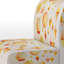 Fauteuil de chambre contemporain tapissier en forme de V abstrait jaune