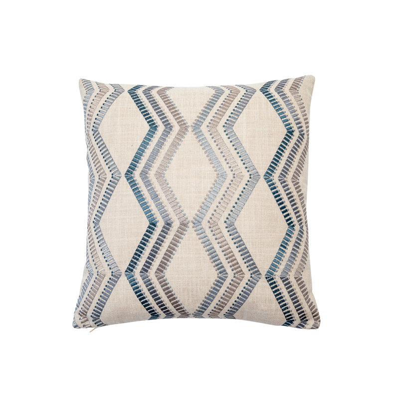 Embroidered Reversible Throw Pillow, 24" x 24"