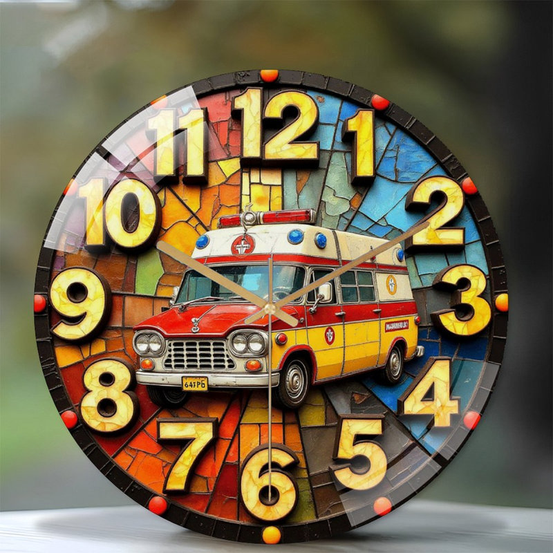 Horloge murale rétro 12 po