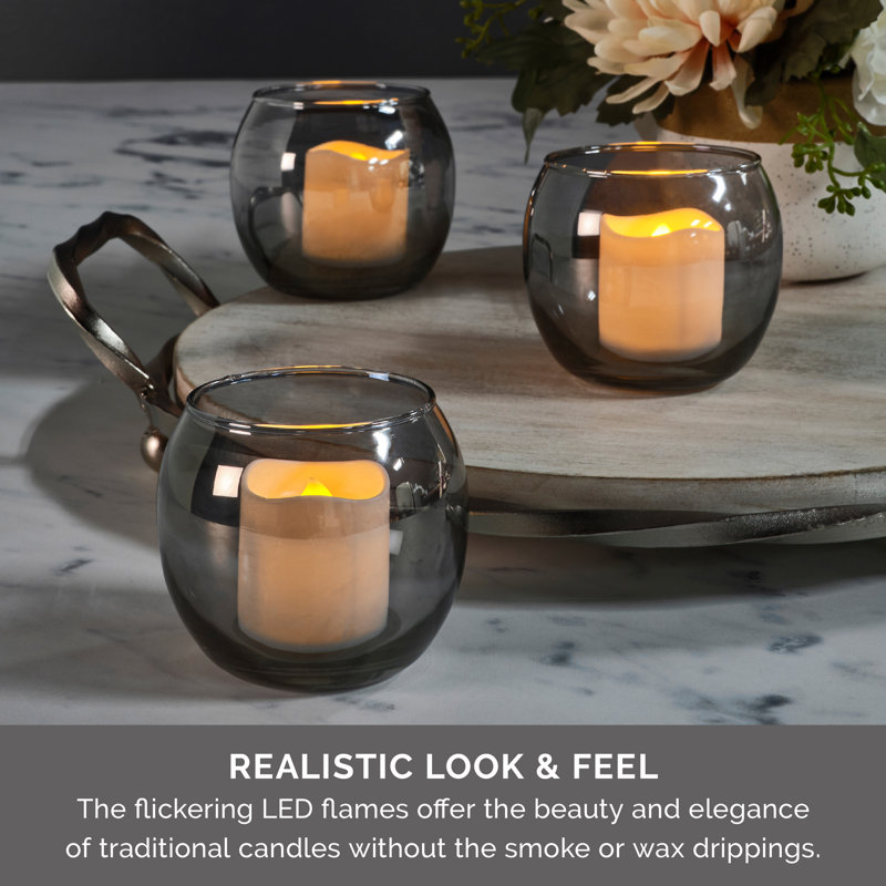 Set of 12 White Votive Candles
