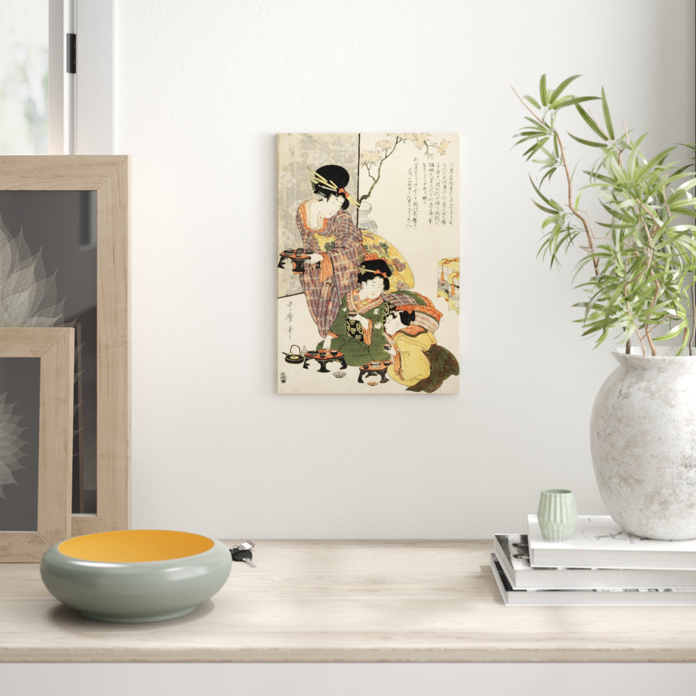 Vintage Japanese Oriental' by Kitagawa Utamaro - Wall Art